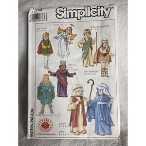 Vtg Children's Nativity Costumes Sizes 2-4 And Large Be Ready For Next Season